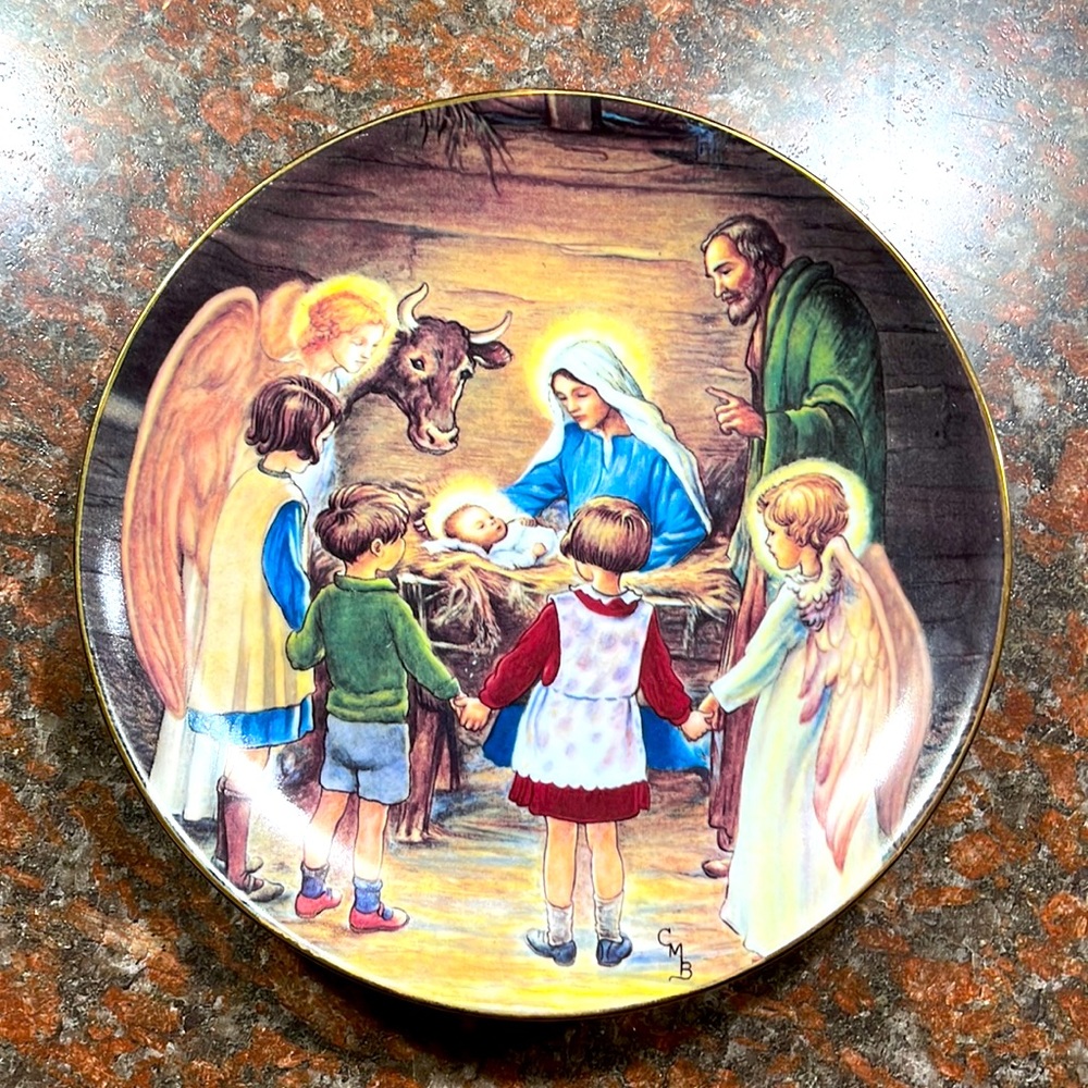 Away In a Manger 1988 Plate by Cicely Mary Barker